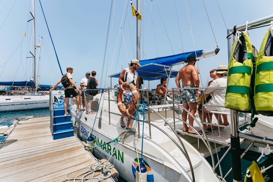 Costa Adeje: Whale Watching Catamaran Tour with Drinks - Snorkeling at Playa Espagueti: What to Expect in the Water