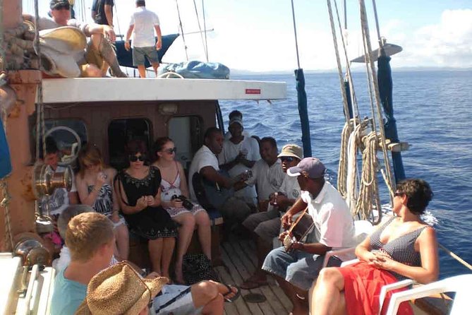 Fijian Islands and Snorkel Full-Day Whales Tale Cruise including Beach BBQ Lunch - The Mamanuca sailing route: what you see between stops