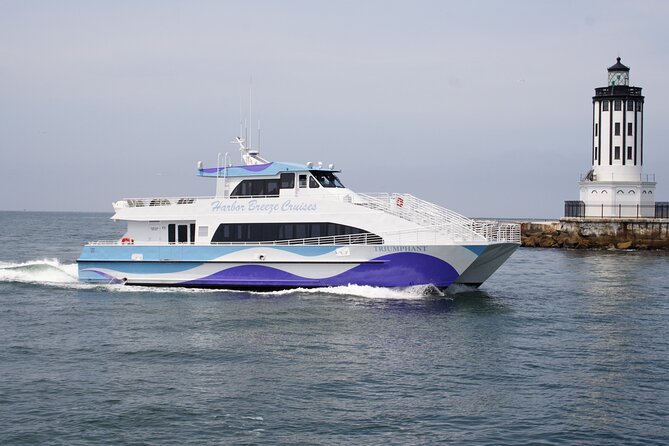 Guided Whale Watching Tour from Long Beach - Passing the Queen Mary and the Long Beach Waterfront Icons