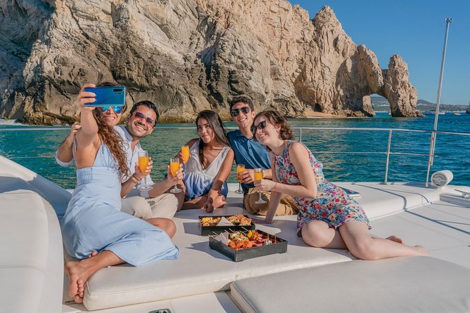 Luxury Catamaran Whale Watching Cabo San Lucas - At the Marina: Boarding a Double-Decker Catamaran