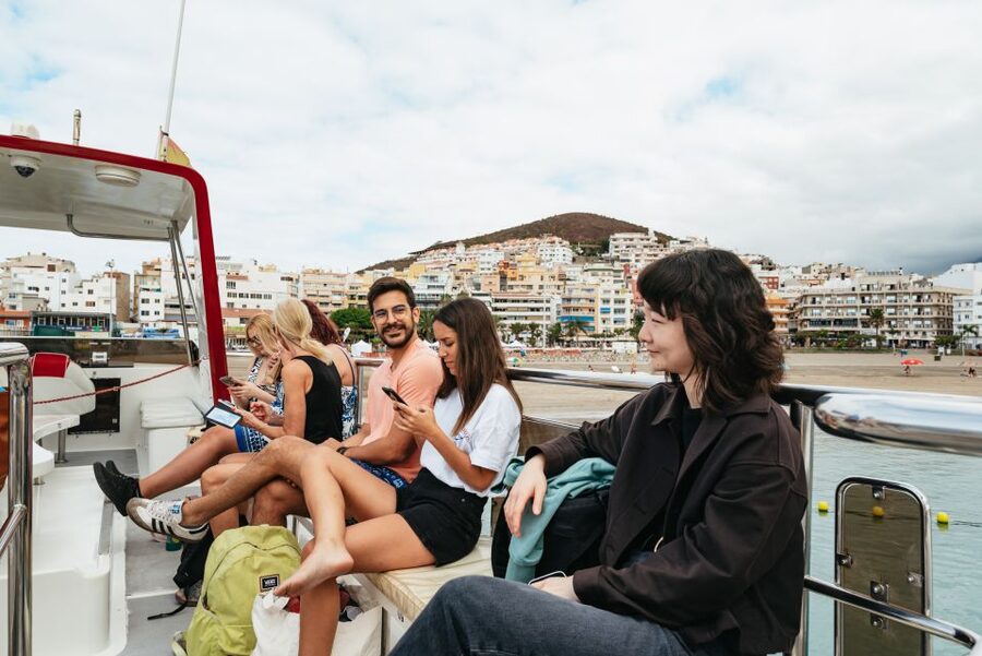 Tenerife: Eco-Yacht Whale and Dolphin Watching and Swimming - Los Cristianos photo stop and first whale-watching window